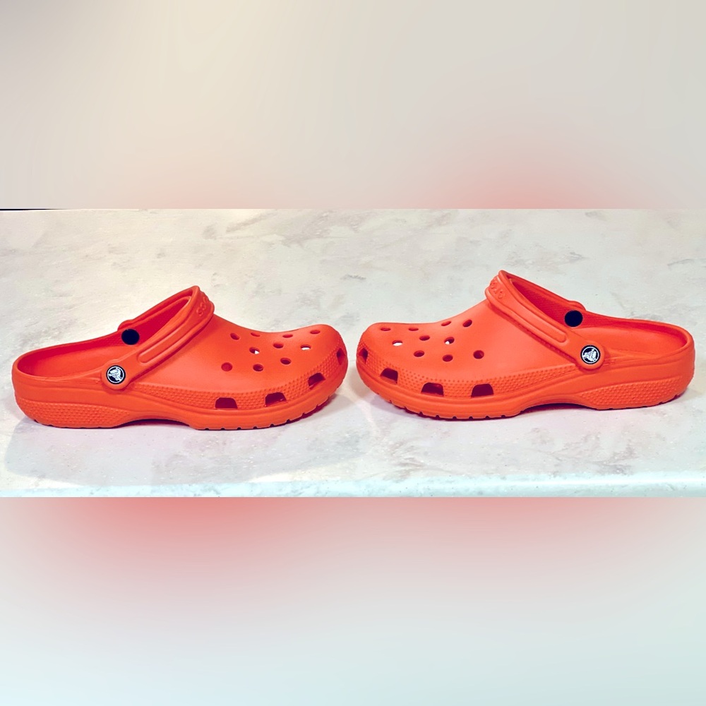 EUC Crocs Unisex Adult Classic Clog Neon Watermelon Size 11 W, 9M - Picture 5 of 8